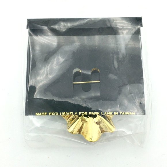 JEWELS BY PARK LANE vintage clown trembler brooch - gold & enamel pin NOS in box - Picture 6 of 7